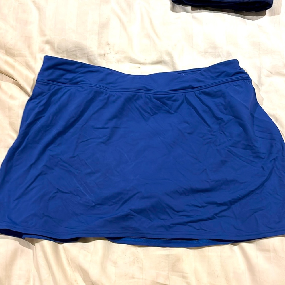 Active swim skort.  Tummy control. Royal Blue